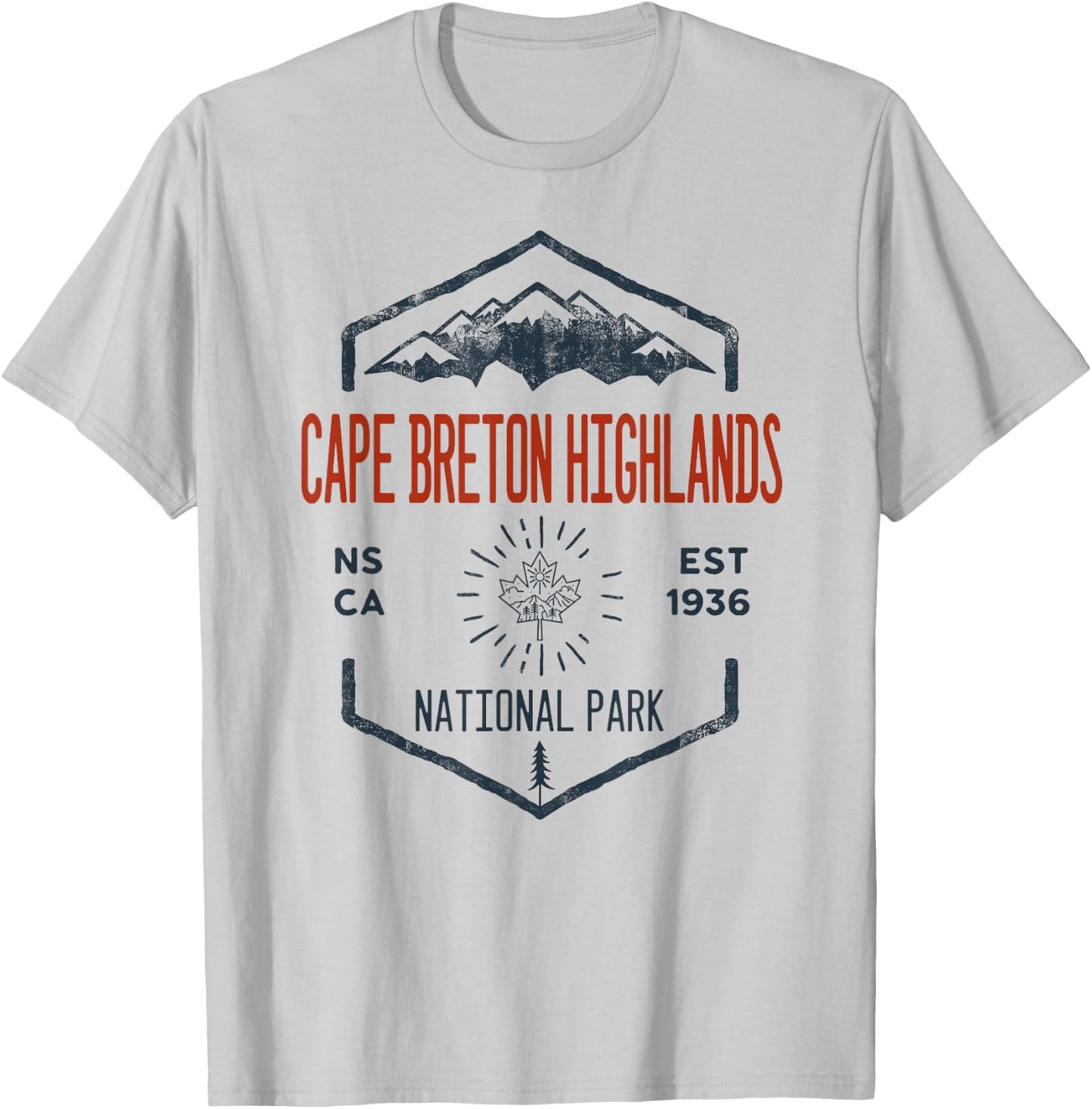 Cape Breton Highlands National Park Canada Vintage T-Shirt - T-Shirt | Ash
