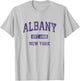 Albany New York Vintage Athletic Sports Design T-Shirt - T-Shirt | Ash
