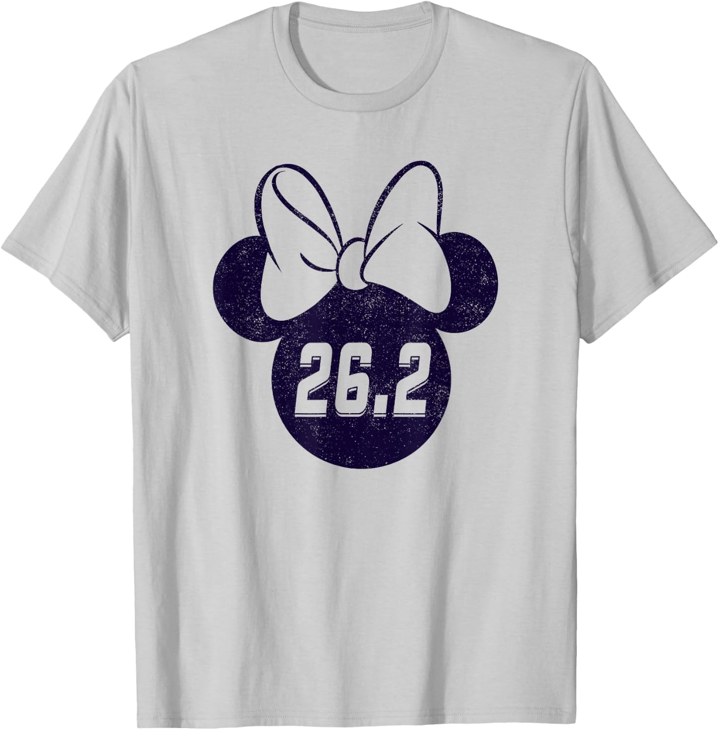 Disney Mickey And Friends Minnie Mouse Marathon 26.2 Logo T-Shirt - T-Shirt | Ash