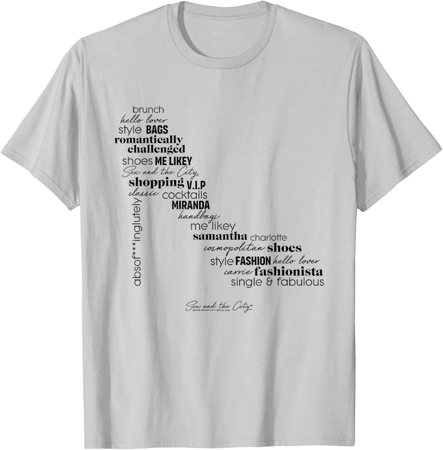 Sex and the City Fabulous Shoe Fashionista T-Shirt - T-Shirt | Ash