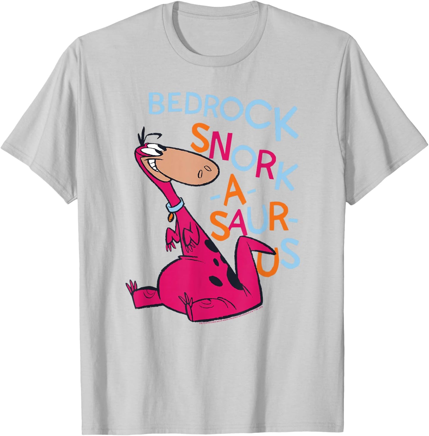 The Flintstones Dino Bedrock Snork-a-Saurus T-Shirt - T-Shirt | Ash