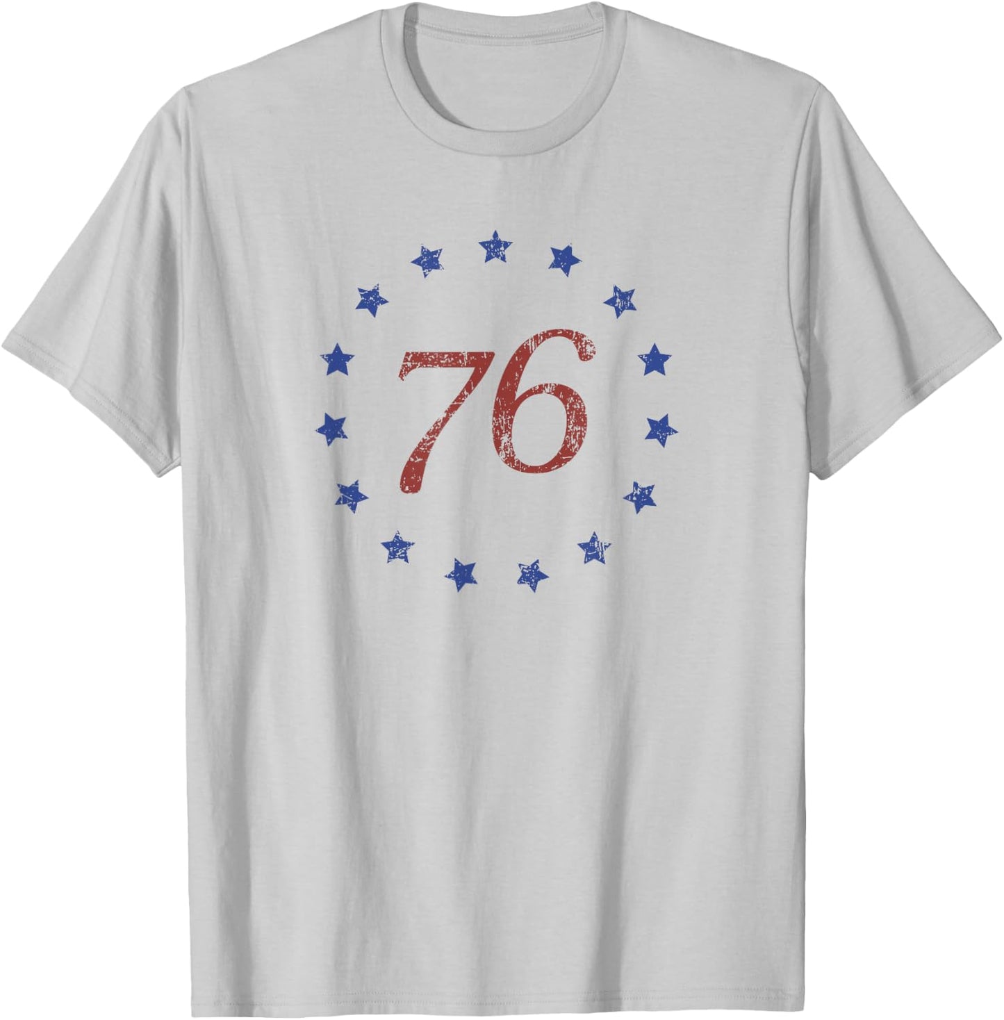 Betsy Ross Flag Spirit of 76 1776 Patriotic 4th of July T-Shirt - T-Shirt | Ash