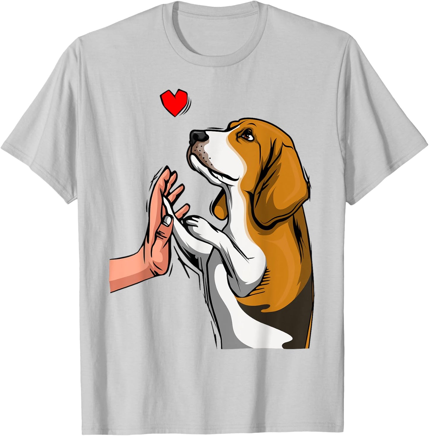 Beagle Love Dog Women Girls T-Shirt - T-Shirt | Ash