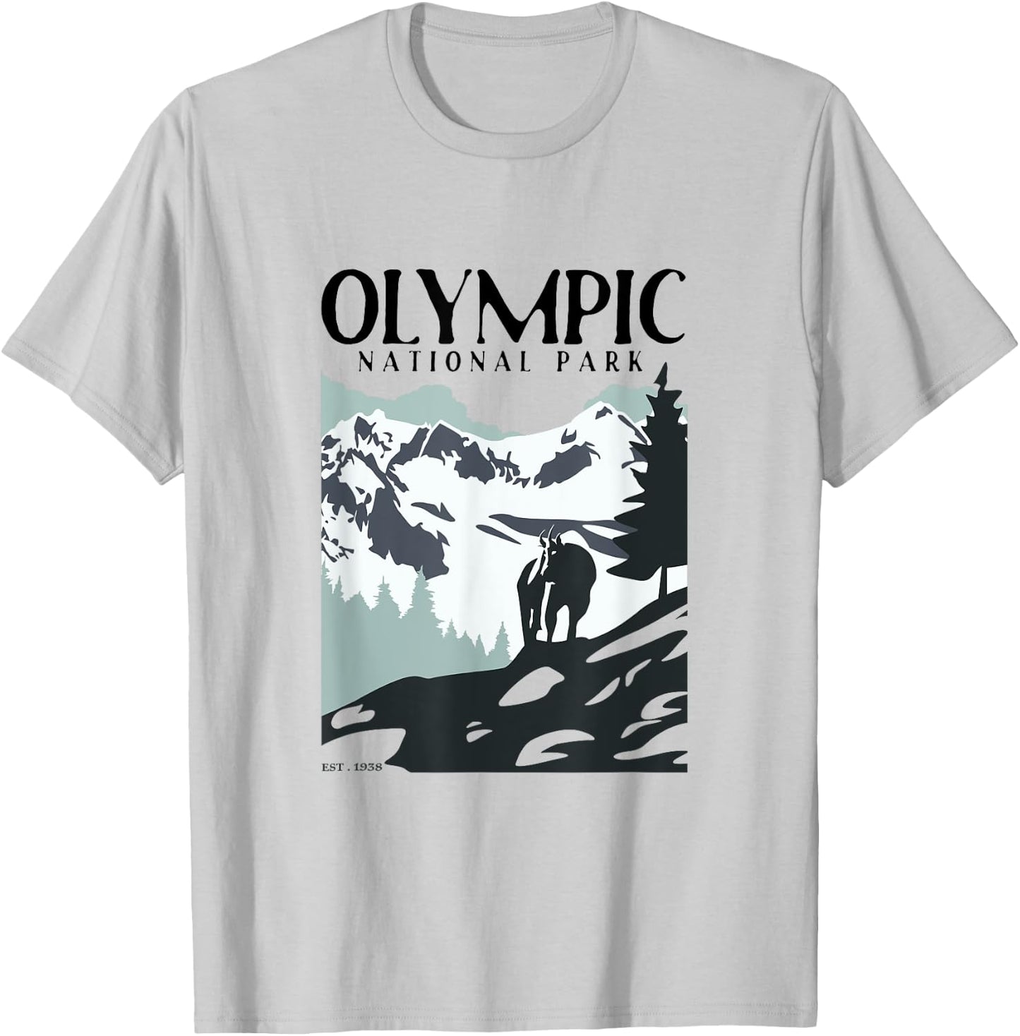 Olympic National Park T-Shirt - T-Shirt | Ash