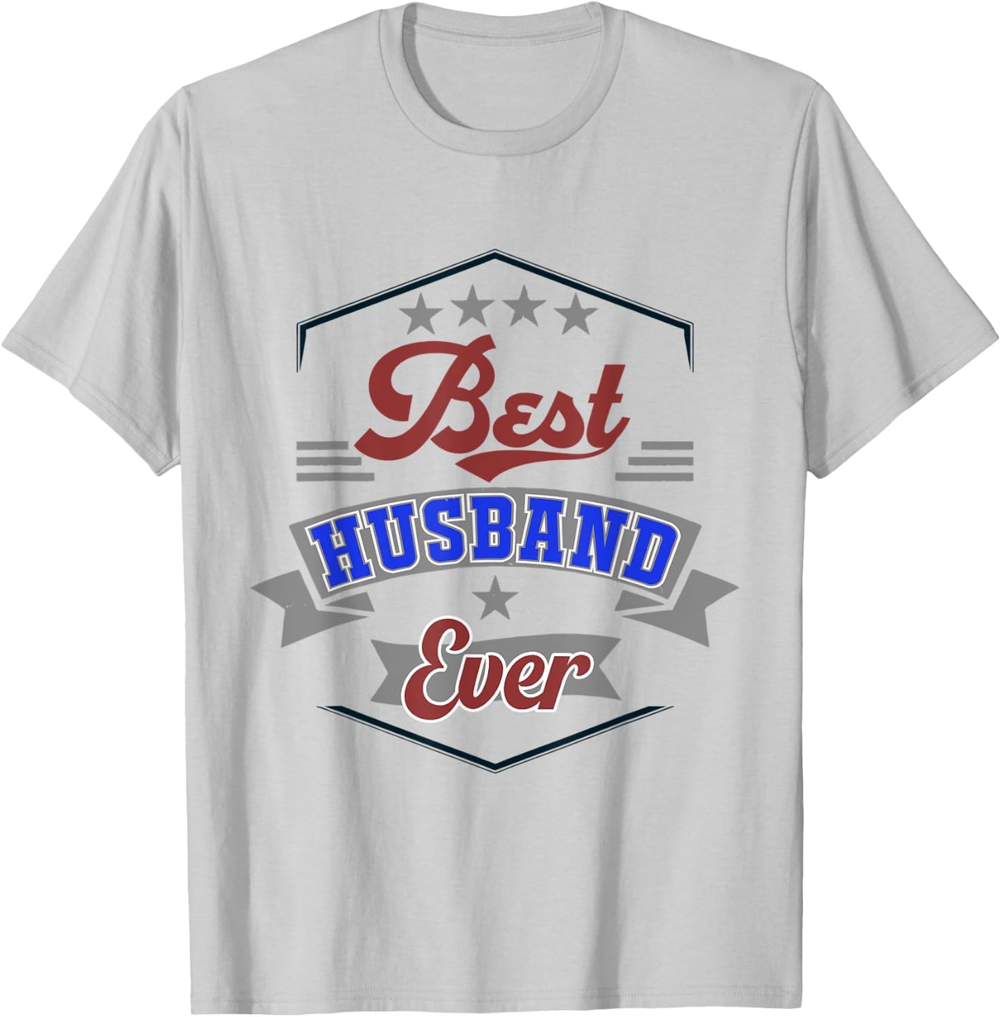 Best Husband Ever Anniversary Valentines Day Men Spouses T-Shirt - T-Shirt | Ash