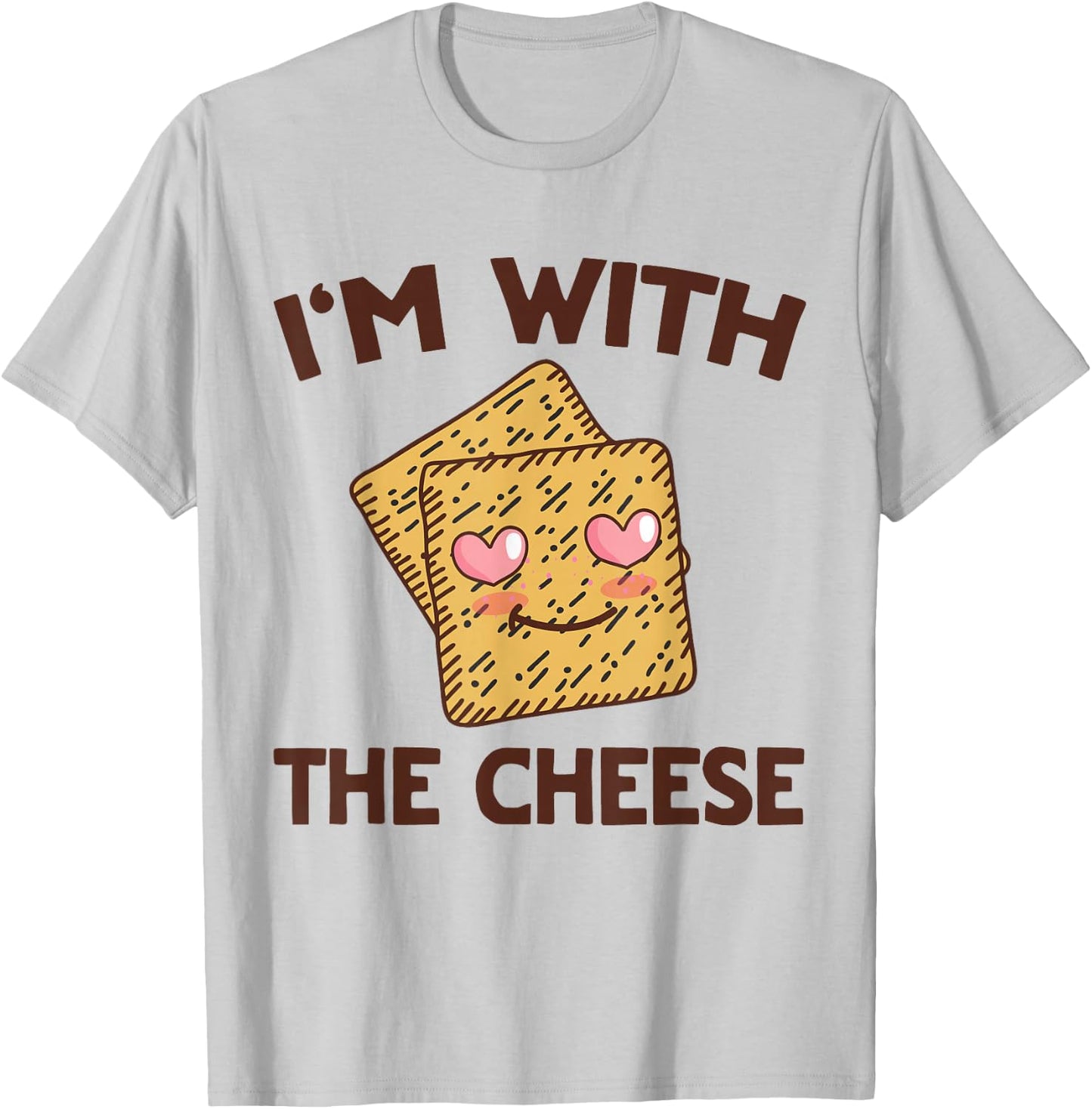 Cheese & Crackers Matching His & Hers Couples T-Shirt - T-Shirt | Ash