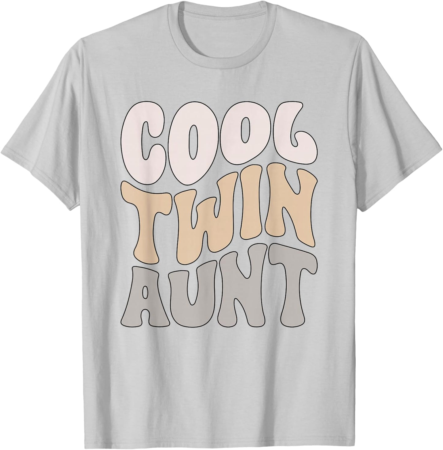 Cool Twin Aunt Of Twins Twin Auntie Of Twins T-Shirt - T-Shirt | Ash