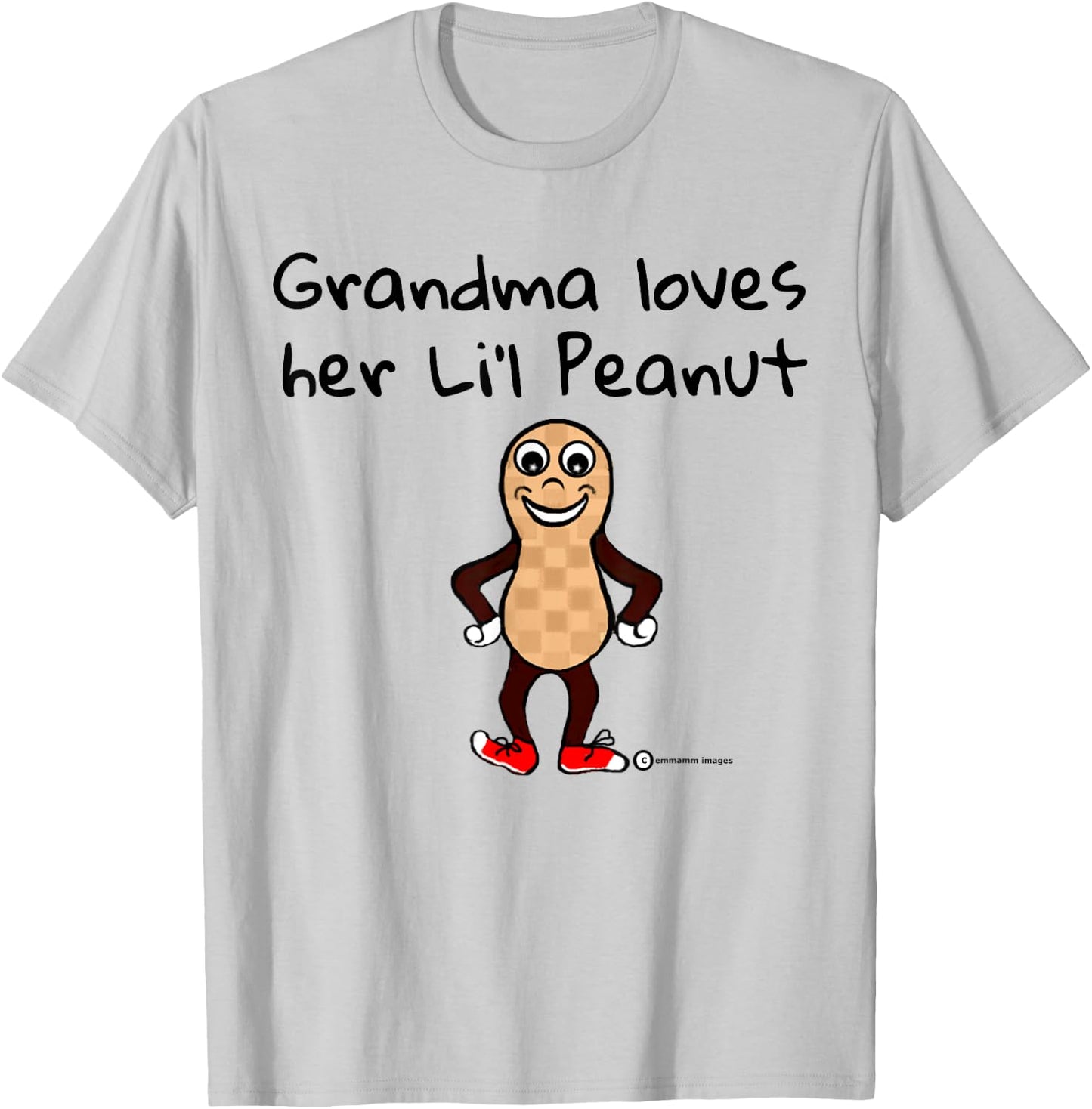 Peanut Grandma Cuddles her Cute Nutty Nut Lovers T-Shirt - T-Shirt | Ash