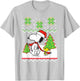 Peanuts Santa Snoopy T-Shirt - T-Shirt | Ash