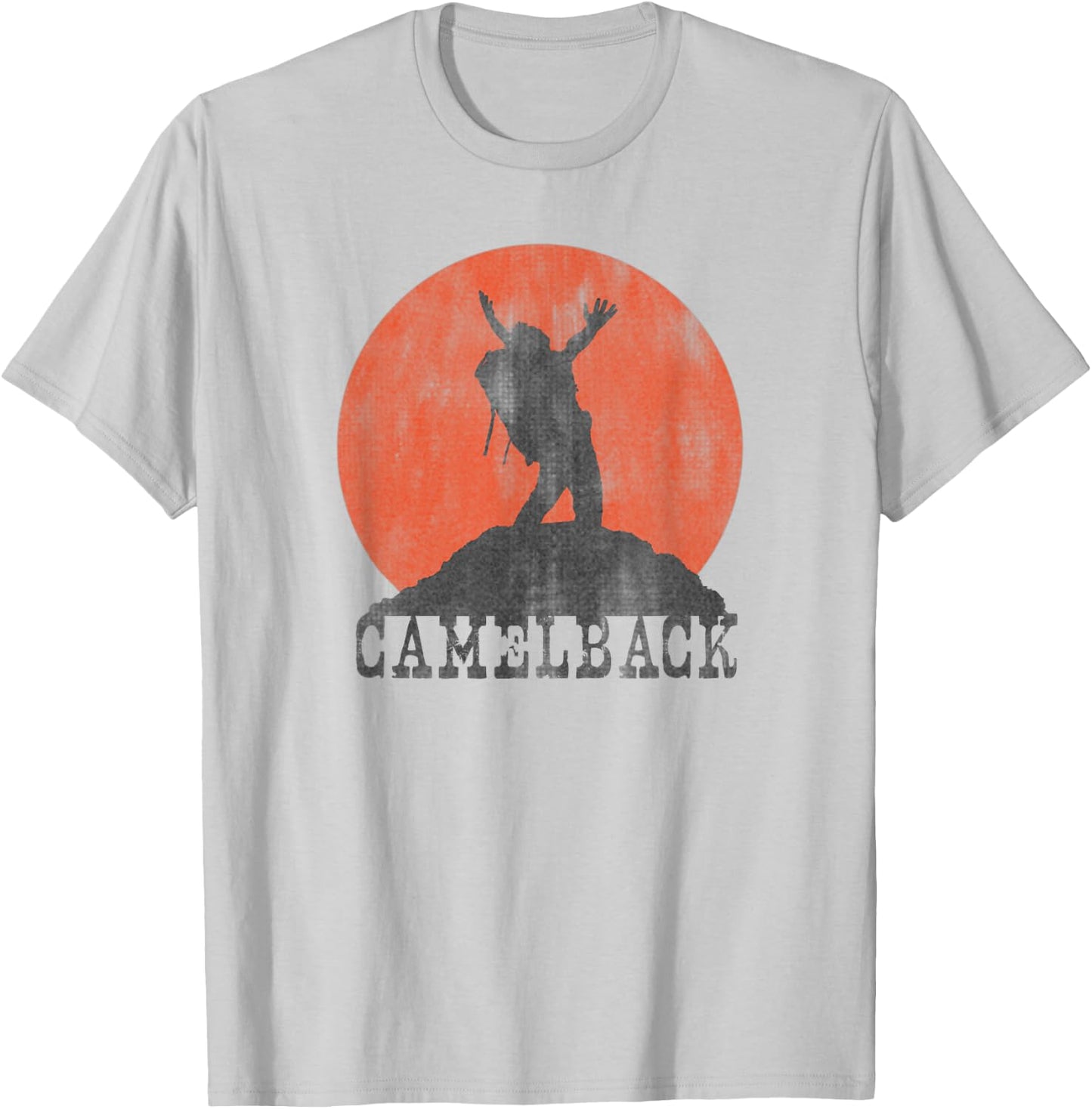 CAMELBACK MOUNTAIN Classic Distressed Hiker T-Shirt - T-Shirt | Ash