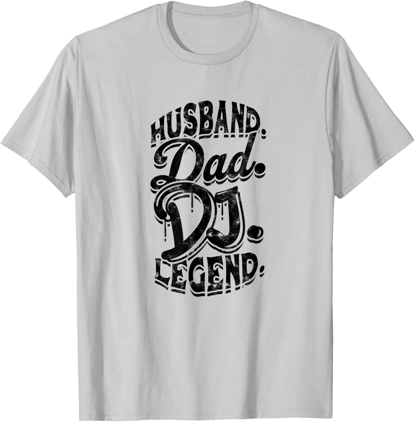 Husband. Dad. Dj. Legend. - Original Mythology Veteran T-Shirt - T-Shirt | Ash
