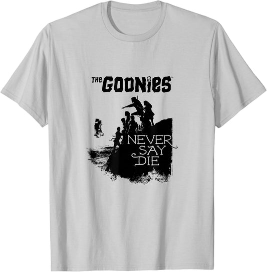 The Goonies Group Silhouette Coast T-Shirt - T-Shirt | Ash