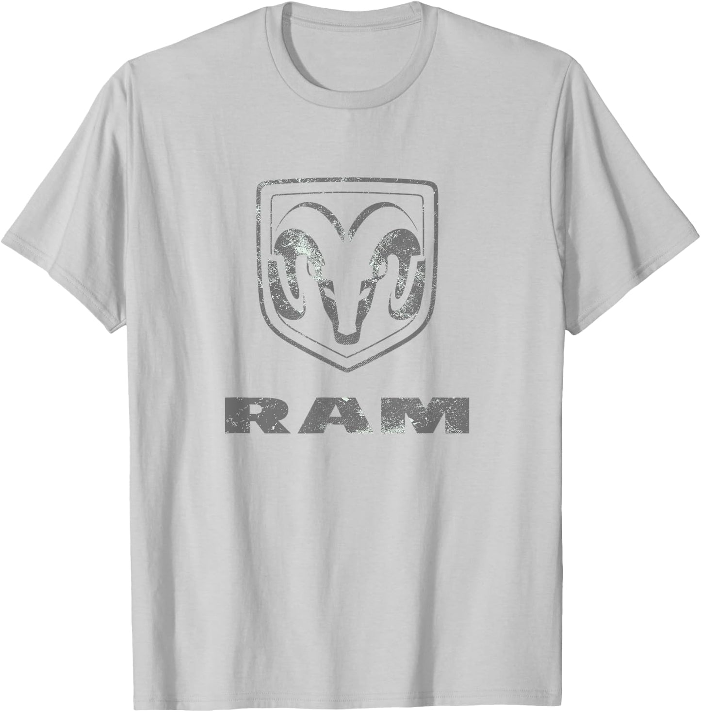 RAM Trucks Logo Distressed T-Shirt - T-Shirt | Ash