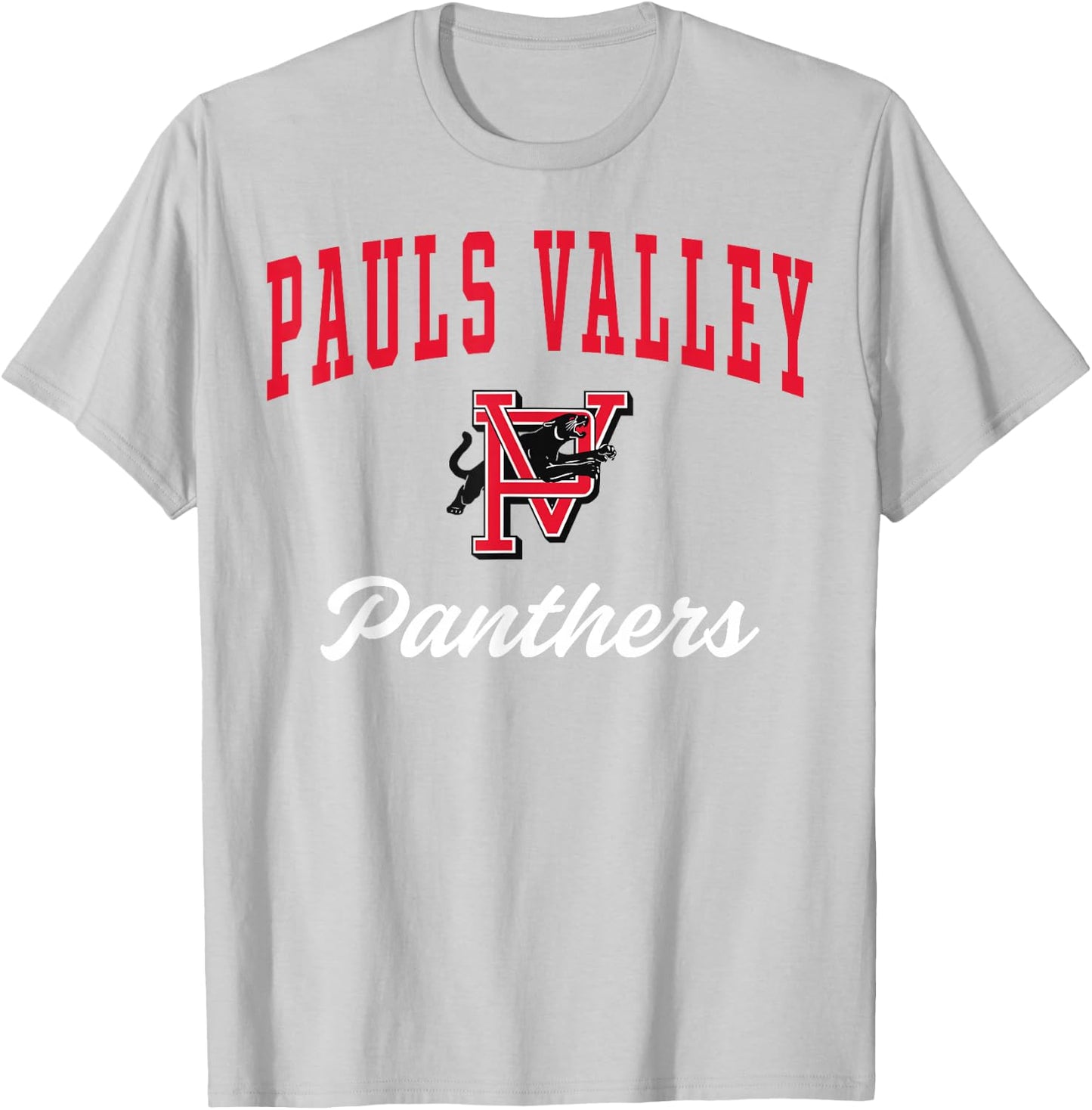 Pauls Valley High School Panthers C3 T-Shirt - T-Shirt | Ash