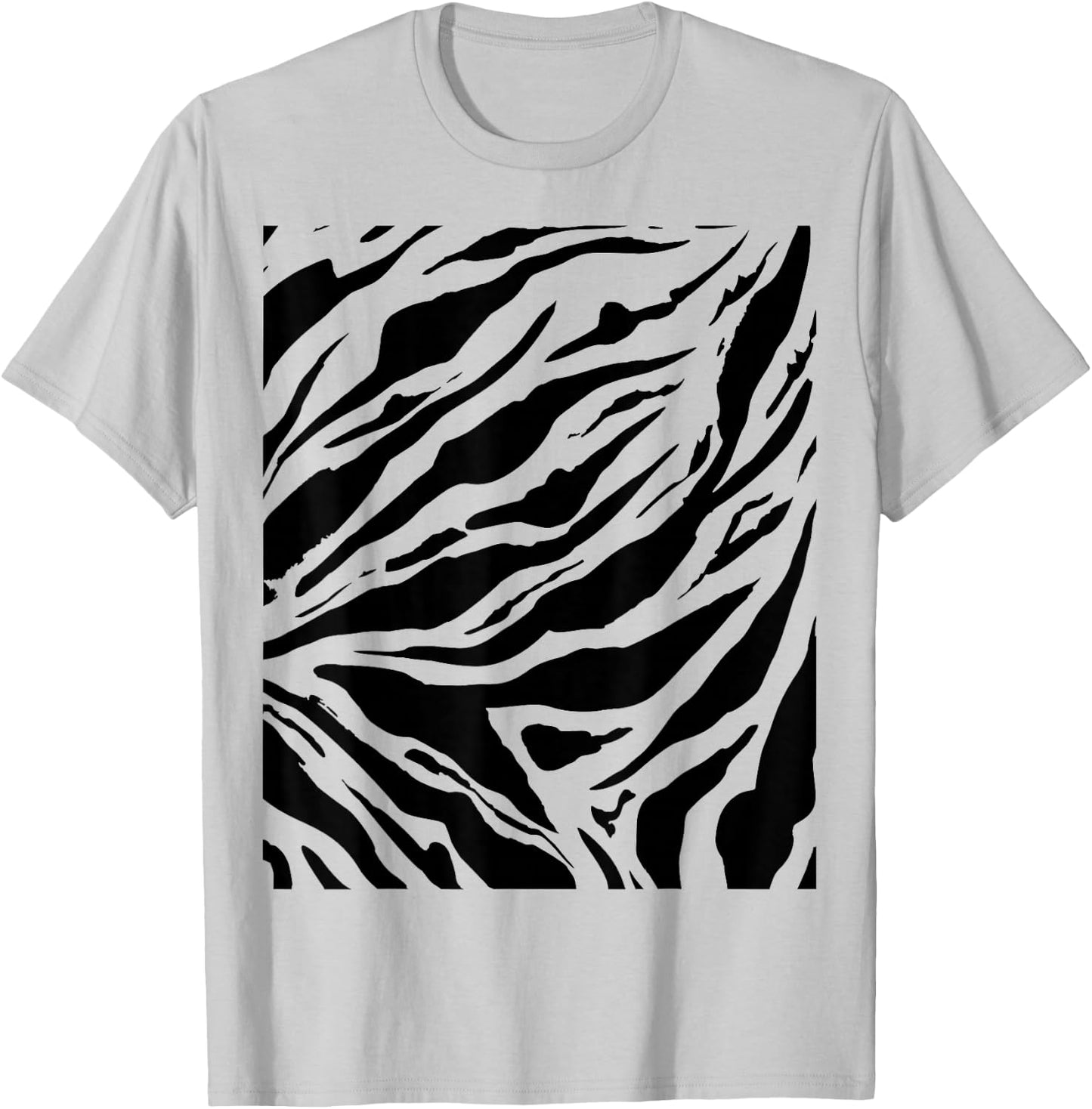 Black and White Tiger Stripes Costume Toddler Kids Girls Boy T-Shirt - T-Shirt | Ash