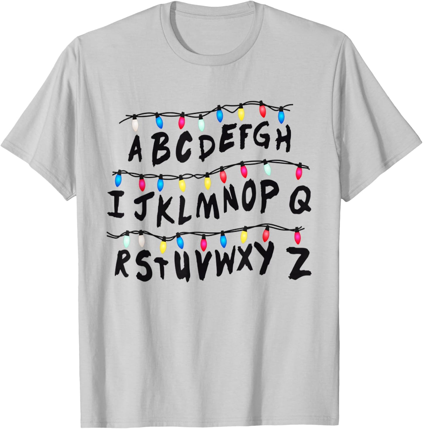 Alphabet Wall - Alphabet Halloween Costume Christmas T-Shirt - T-Shirt | Ash