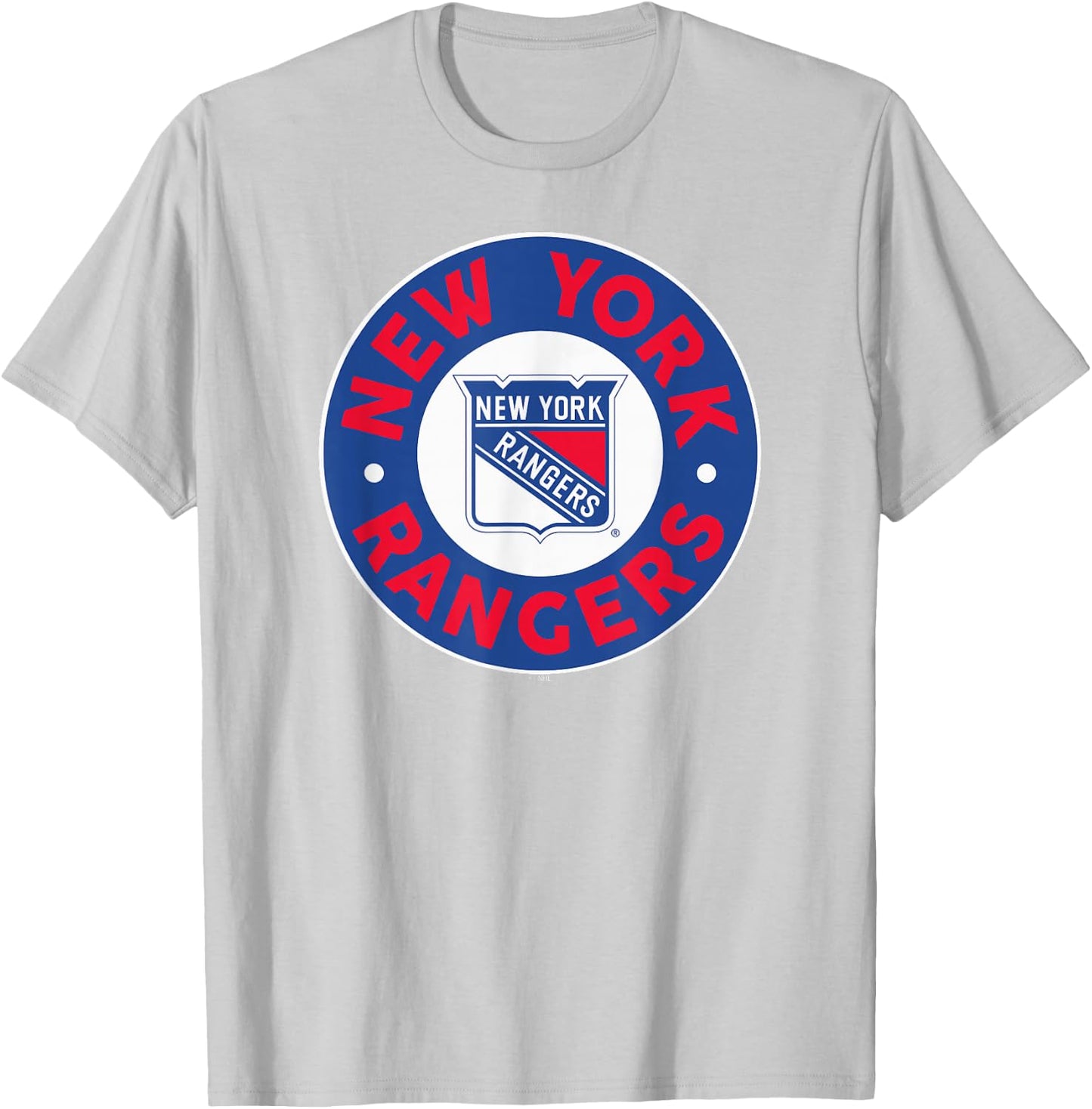 New York Rangers Symbol Gray Officially Licensed T-Shirt - T-Shirt | Ash