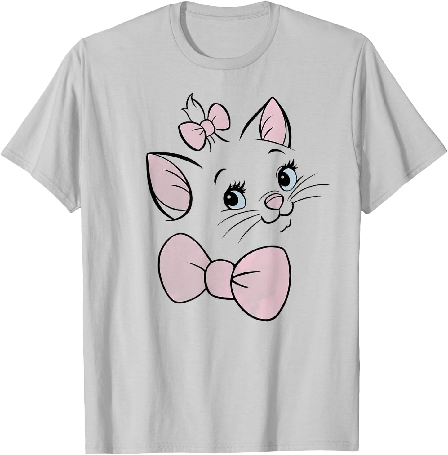 Disney The Aristocats Marie Large Face T-Shirt - T-Shirt | Ash