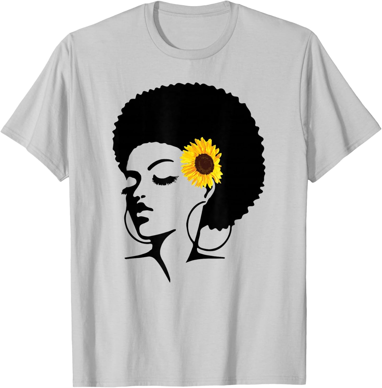 Juneteenth Shirts Women Afro Natural Black Hair Kind Pride T-Shirt - T-Shirt | Ash