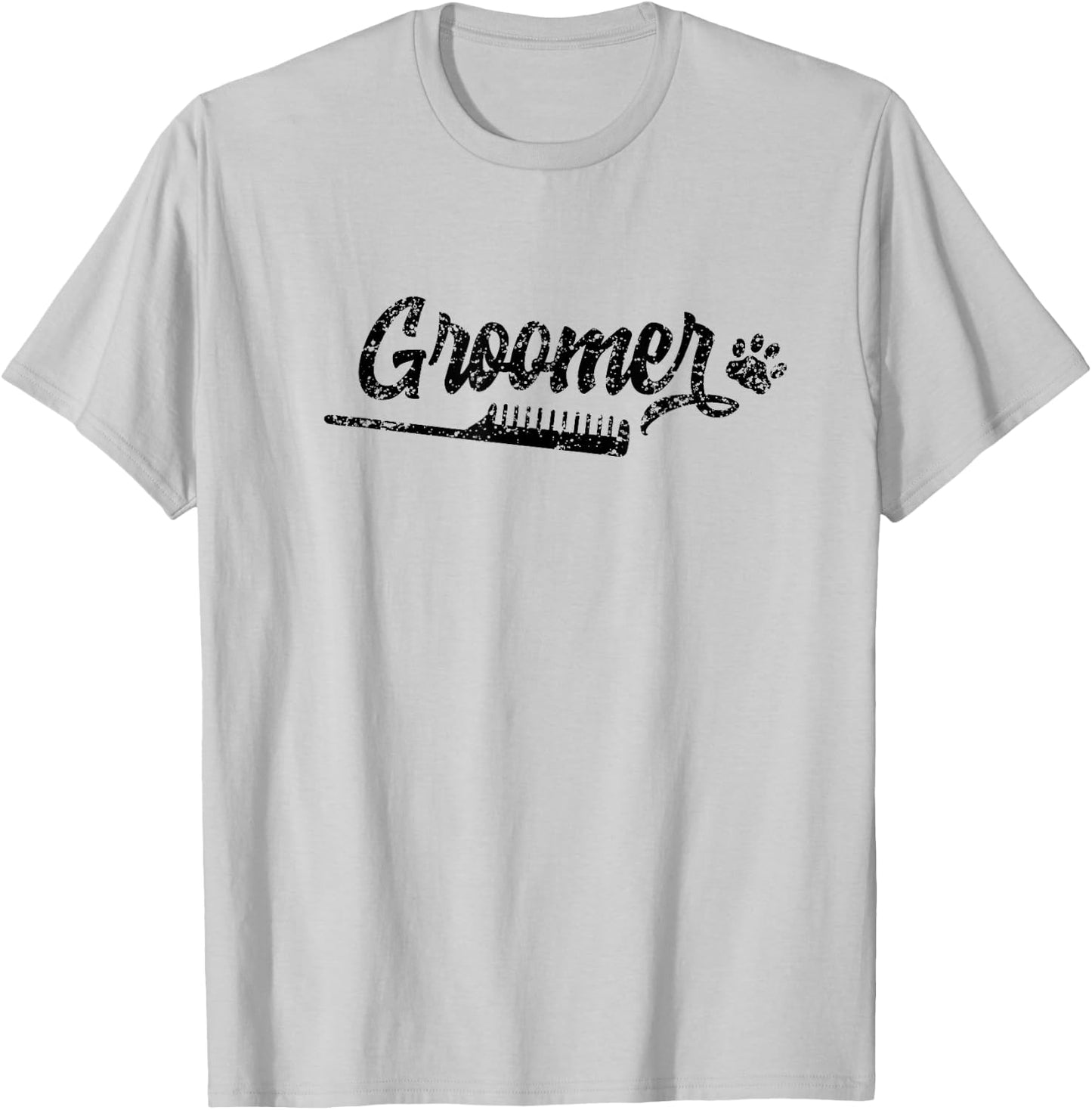 Groomer Grooming Salon Dog Animal T-Shirt - T-Shirt | Ash