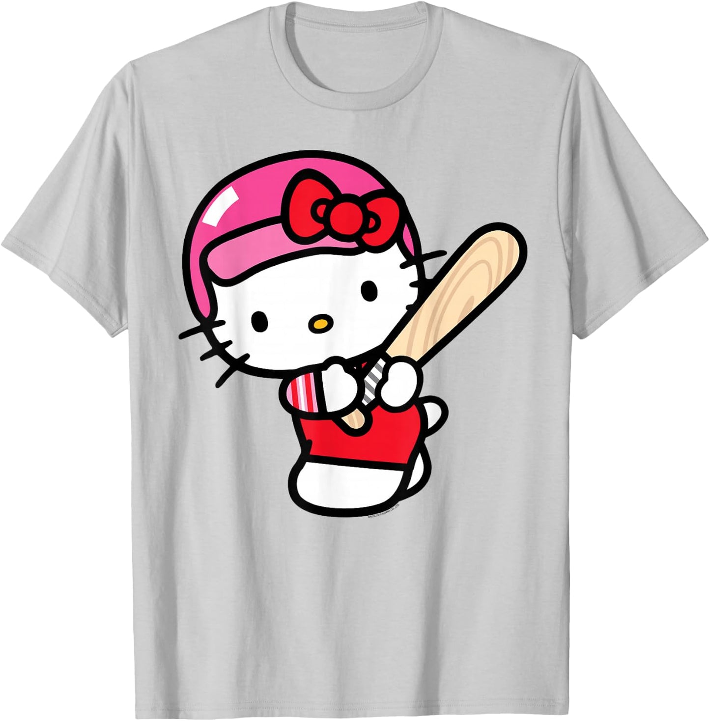 Hello Kitty Baseball Player Shirt T-Shirt - T-Shirt | Ash