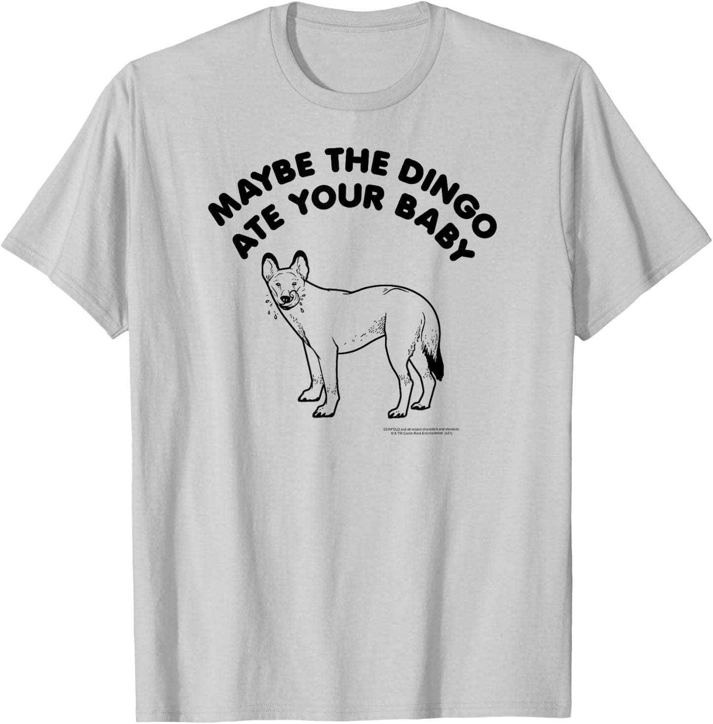 Seinfeld Maybe The Dingo Ate Your Baby Illustration 90's TV T-Shirt - T-Shirt | Ash