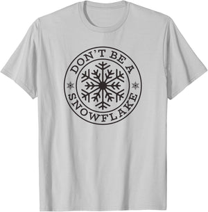 Christmas DON'T BE A SNOWFLAKE Funny Conservative Love Trump T-Shirt - T-Shirt | Ash