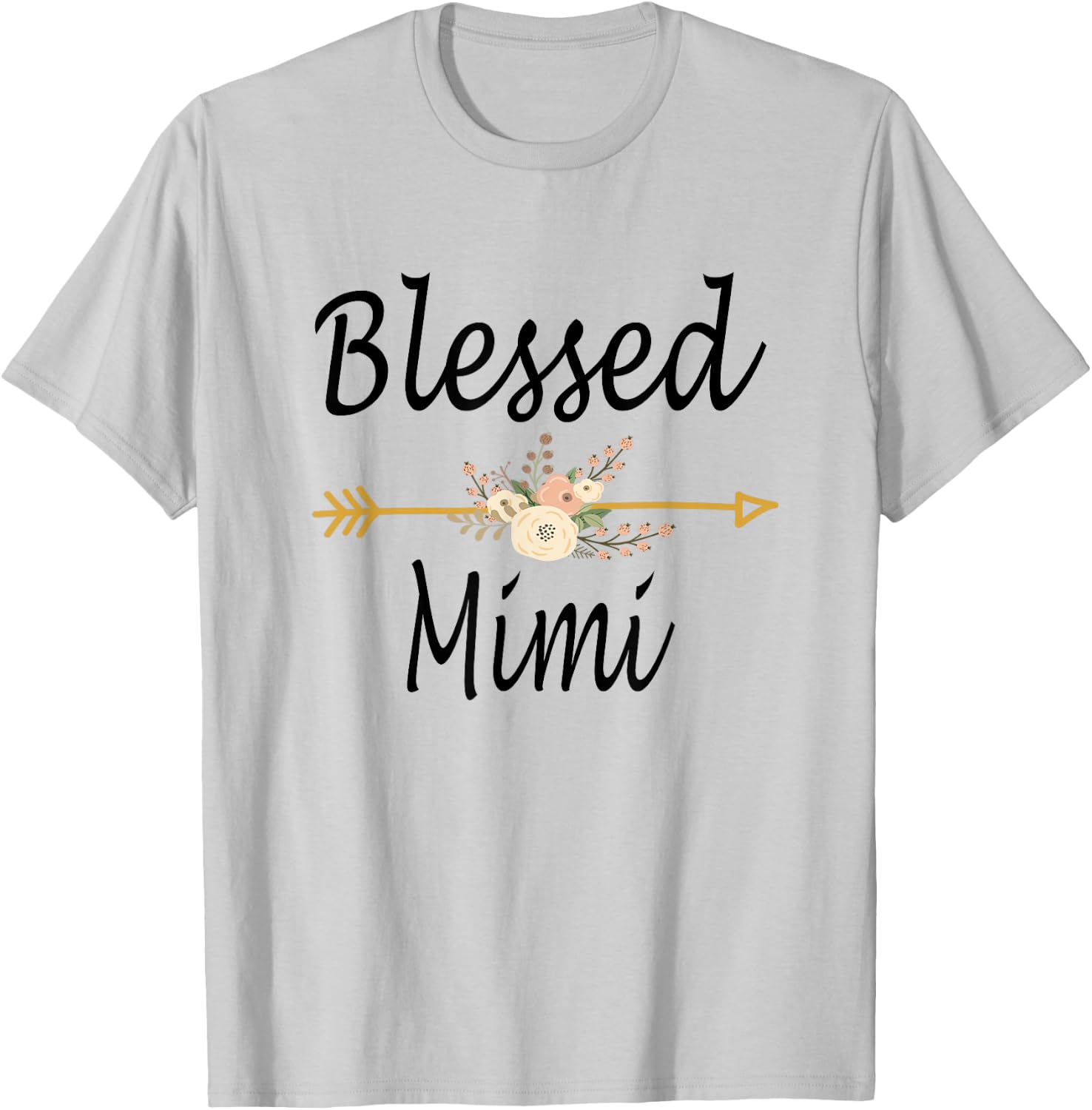 Blessed Mimi Shirt Mothers Day Gifts Cute T-Shirt - T-Shirt | Ash