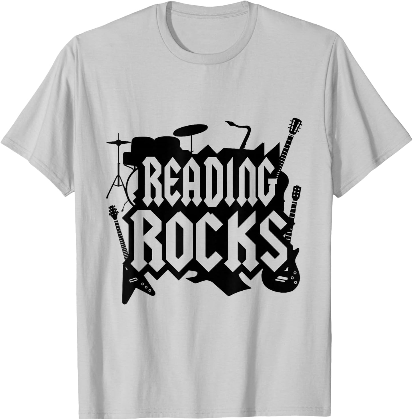 Reading Rocks Read Teacher Libray Librarian ELA Teacher T-Shirt - T-Shirt | Ash