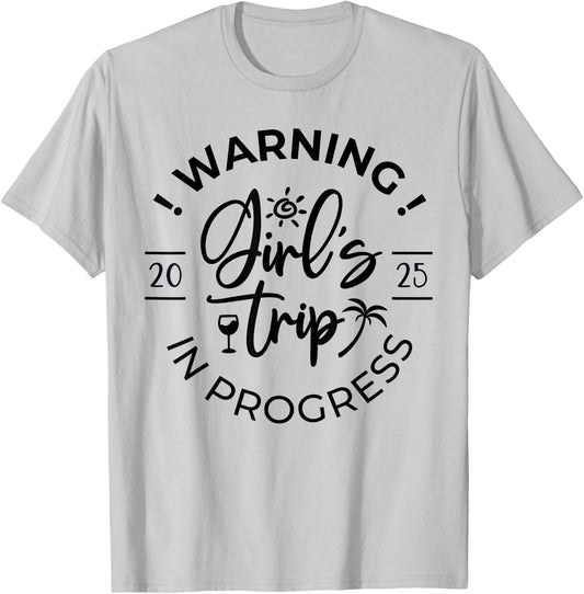 Girls Trip 2025 Weekend Vacation Matching Group T-Shirt - T-Shirt | Ash