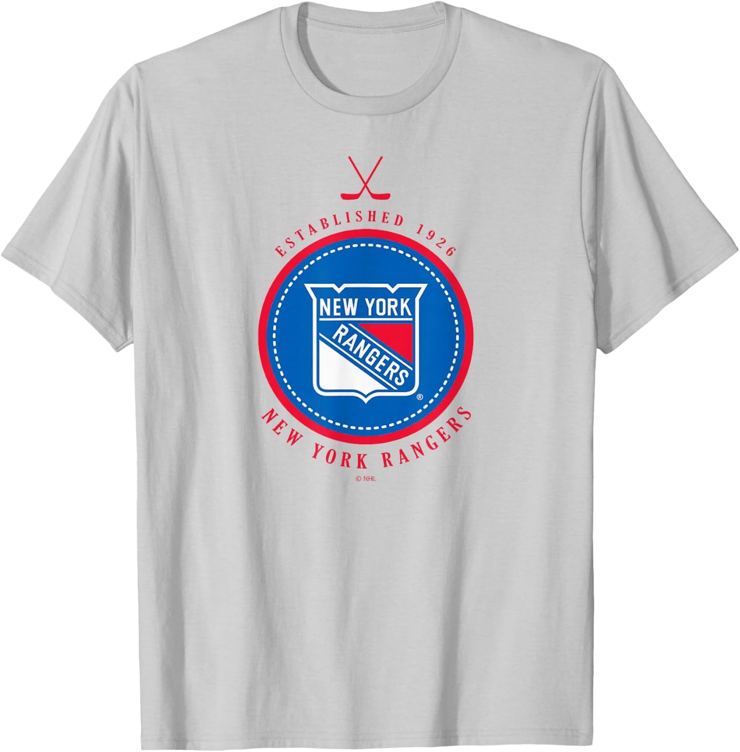 New York Rangers Est 1926 Gray Officially Licensed T-Shirt - T-Shirt | Ash