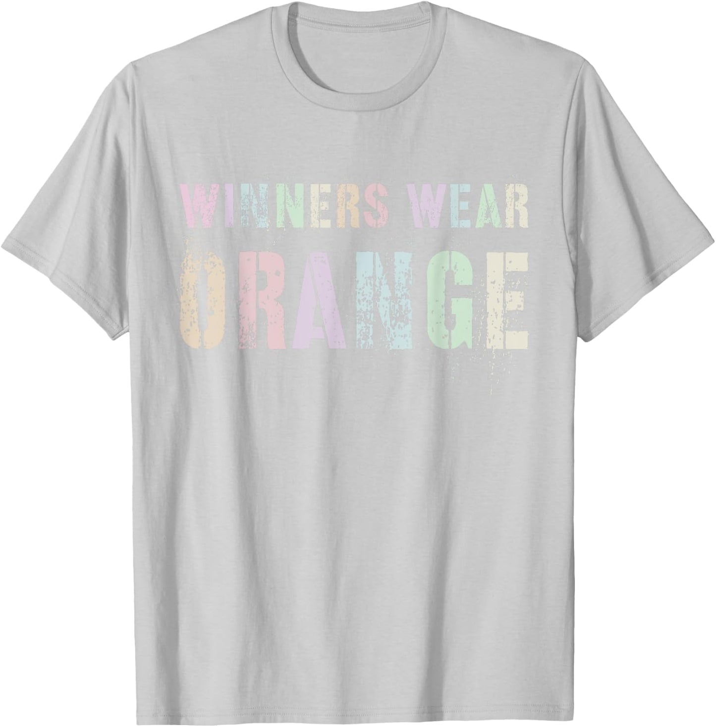 WINNERS WEAR ORANGE Summer Camp Team Color War Game Event Women Kids T-Shirt - T-Shirt | Ash