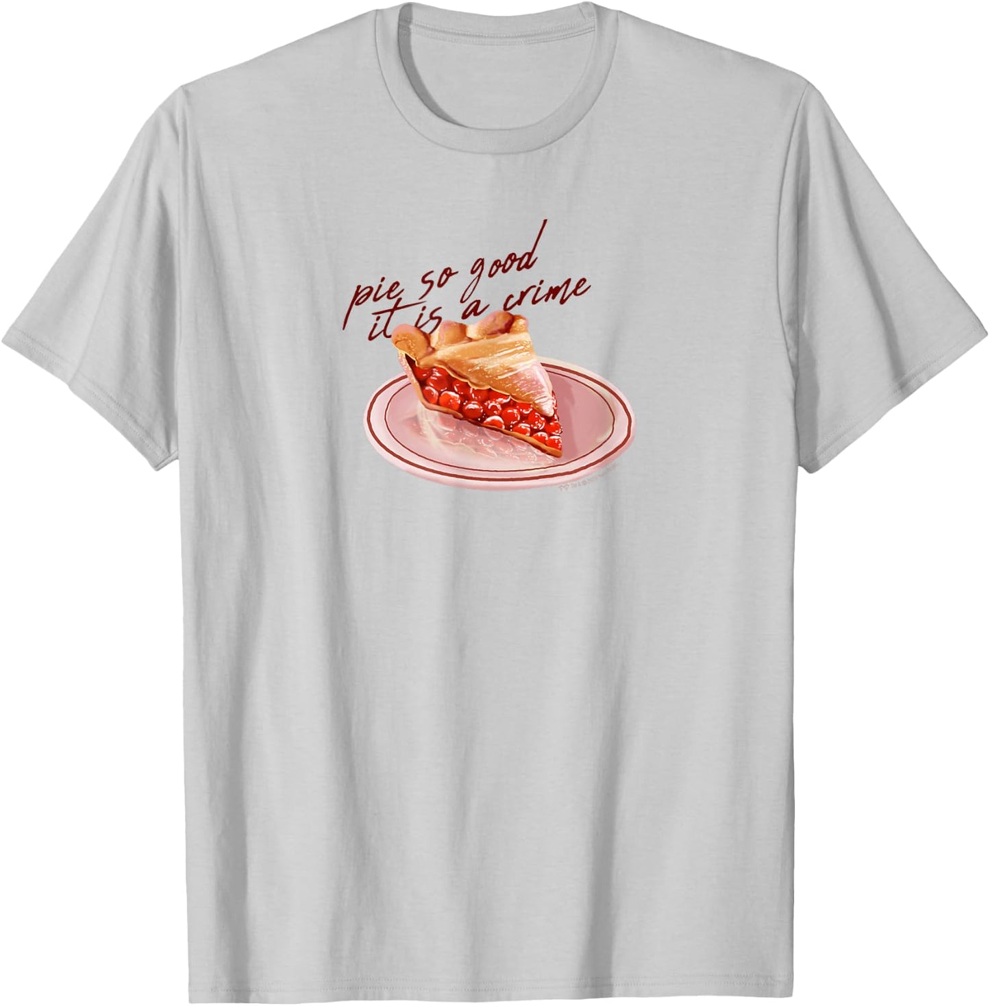 Twin Peaks Pie So Good it is a Crime T-Shirt - T-Shirt | Ash