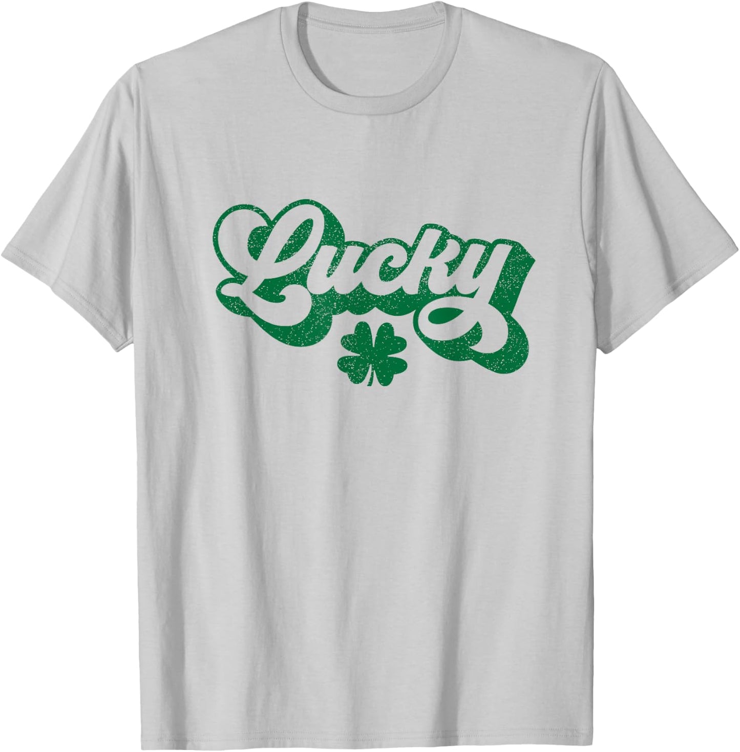 Lucky Shamrock St Patricks Day T-Shirt - T-Shirt | Ash