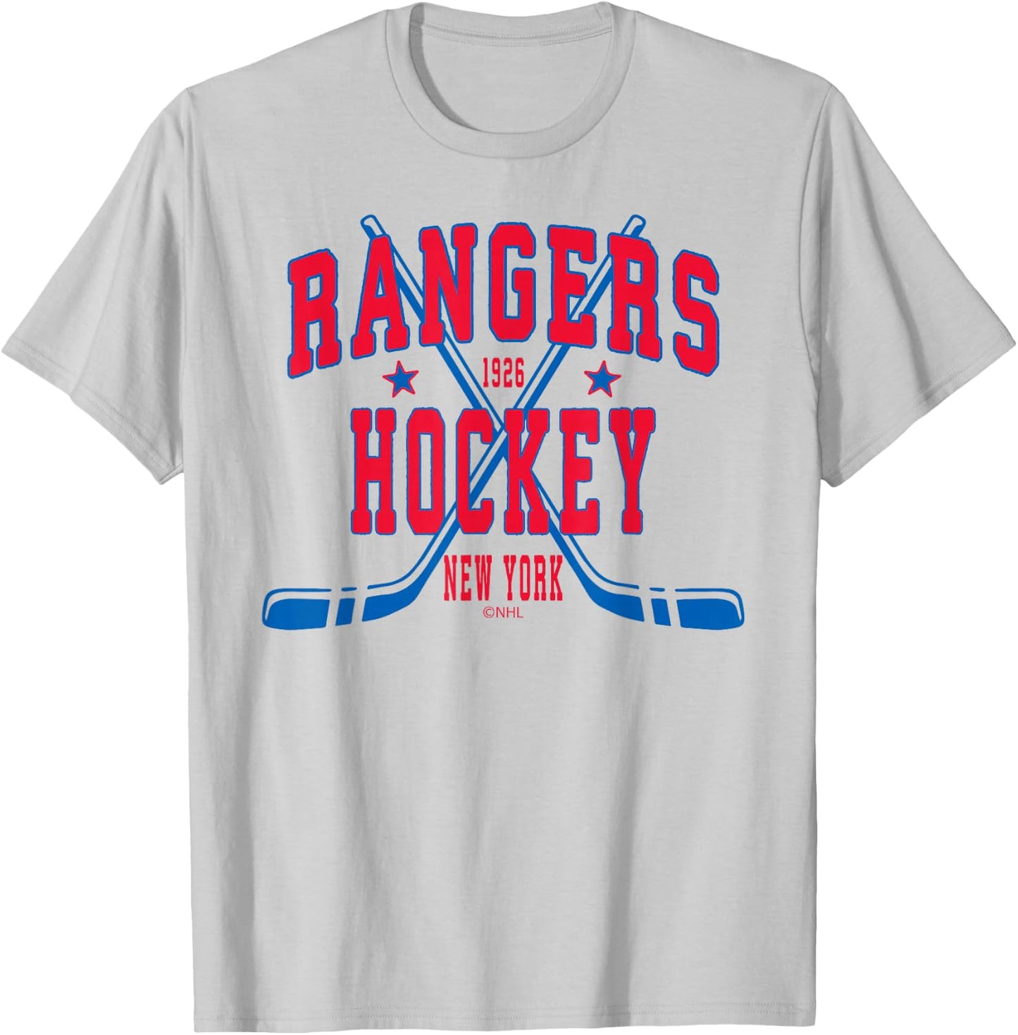 New York Rangers Stars White Officially Licensed T-Shirt - T-Shirt | Ash