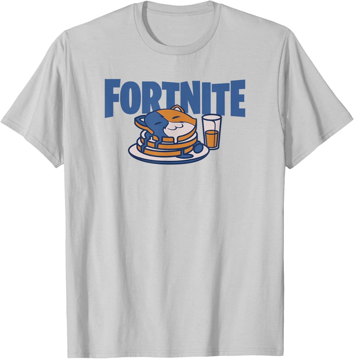 Fortnite Cat Pancakes T-Shirt - T-Shirt | Ash