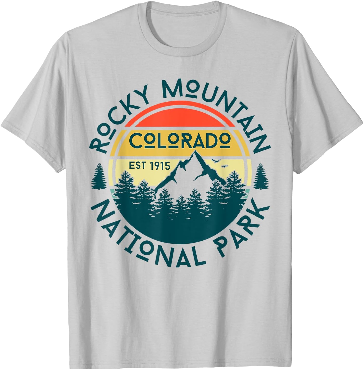 Rocky Mountain National Park T-Shirt - T-Shirt | Ash