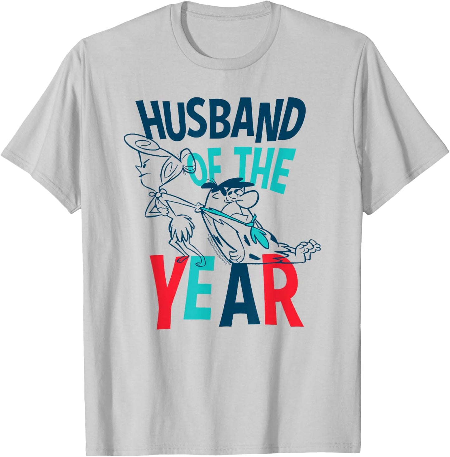 The Flintstones Fred Wilma Husband of the Year T-Shirt - T-Shirt | Ash
