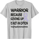 Esophageal Cancer Warrior Periwinkle Ribbon Cancer Survivor T-Shirt - T-Shirt | Ash