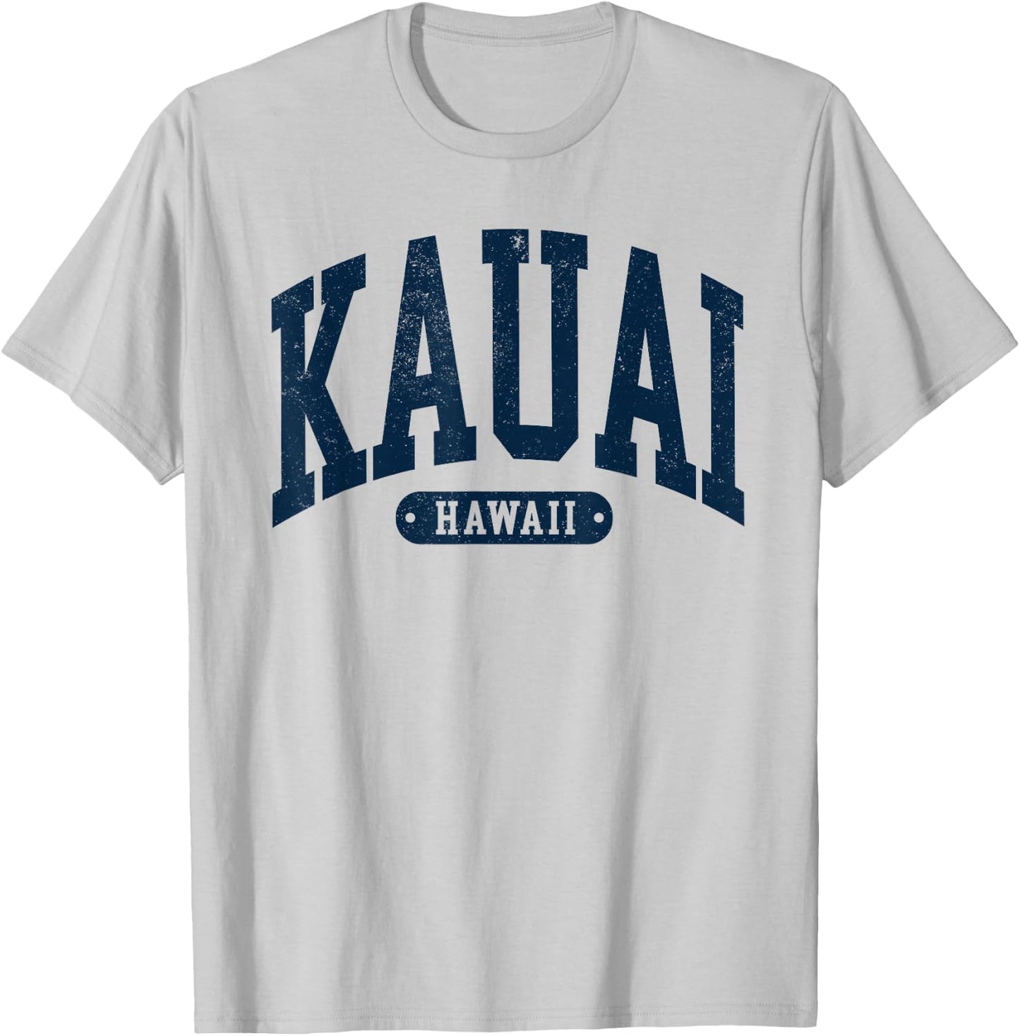Vintage Kauai Hawaii Distressed Retro Beach Vacation T-Shirt - T-Shirt | Ash