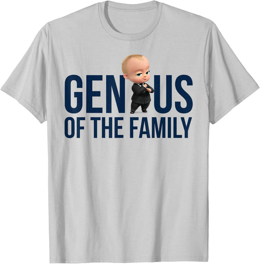 The Boss Baby Genius Of The Family T-Shirt - T-Shirt | Ash