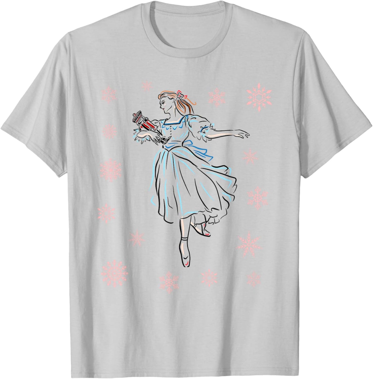 The Nutcracker Ballet and Clara Marie Christmas Dance Dancer T-Shirt - T-Shirt | Ash