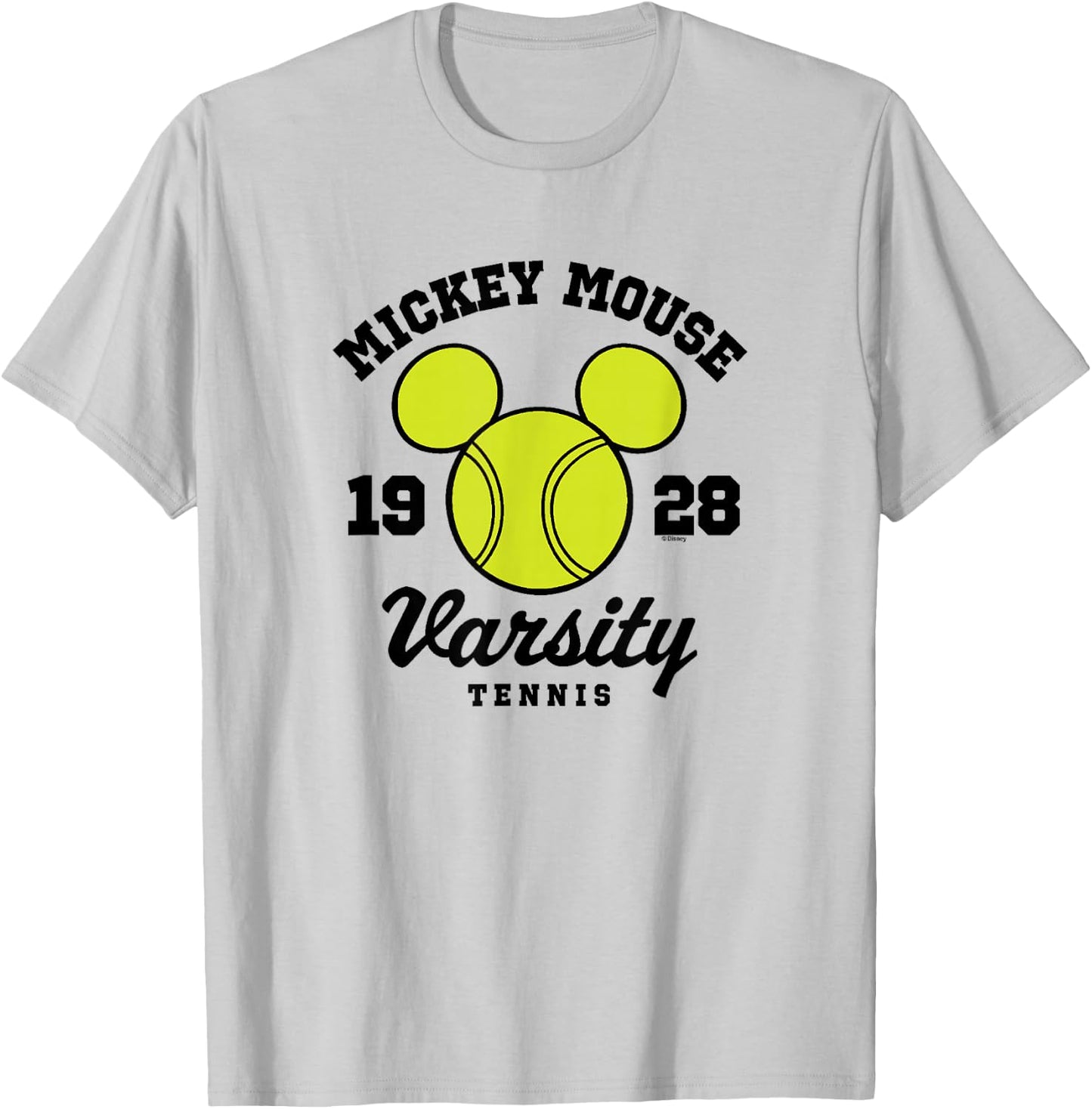 Disney - Mickey Varsity Tennis 1928 T-Shirt - T-Shirt | Ash