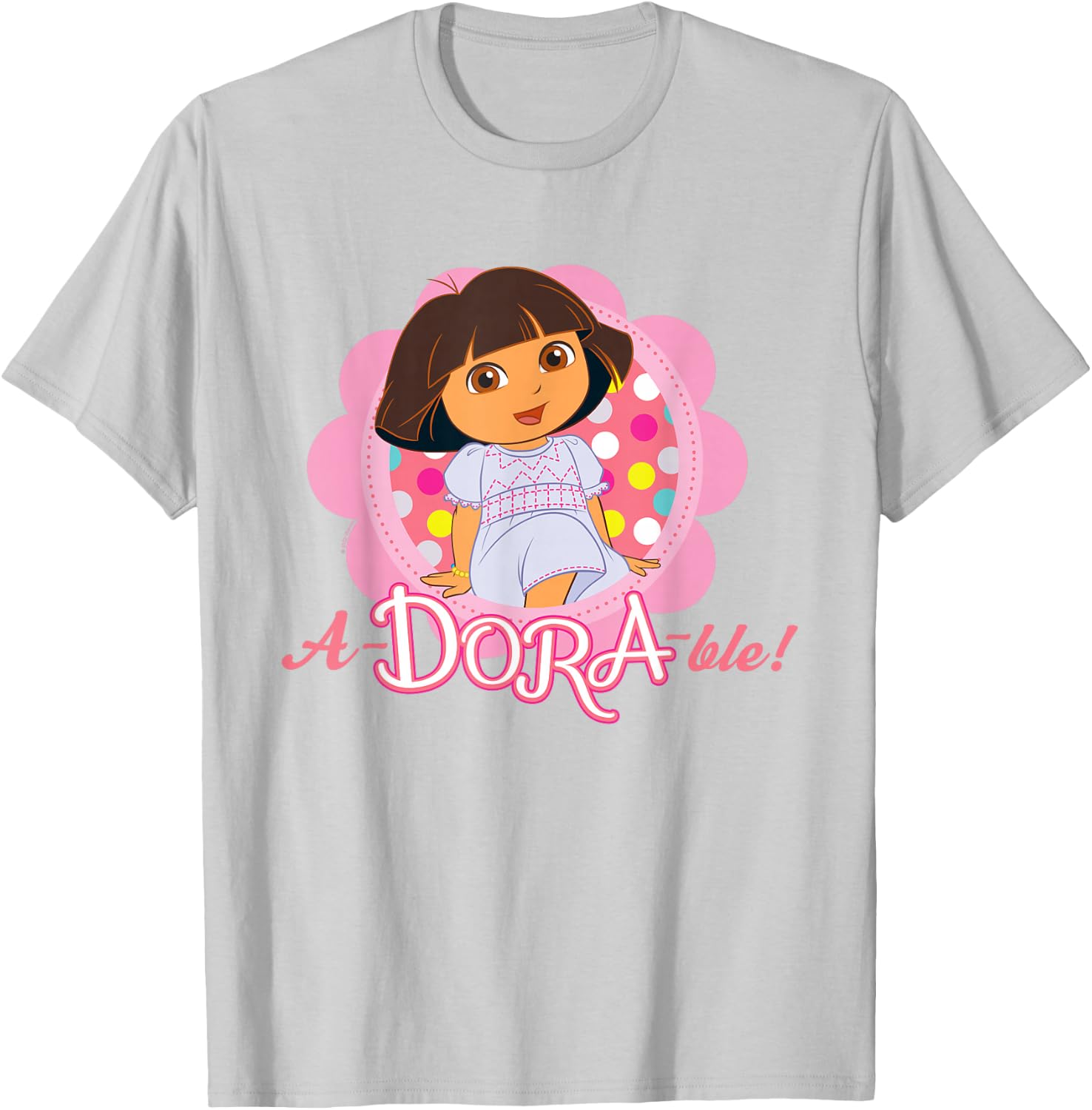 Dora The Explorer A-Dora-ble! T-Shirt - T-Shirt | Ash