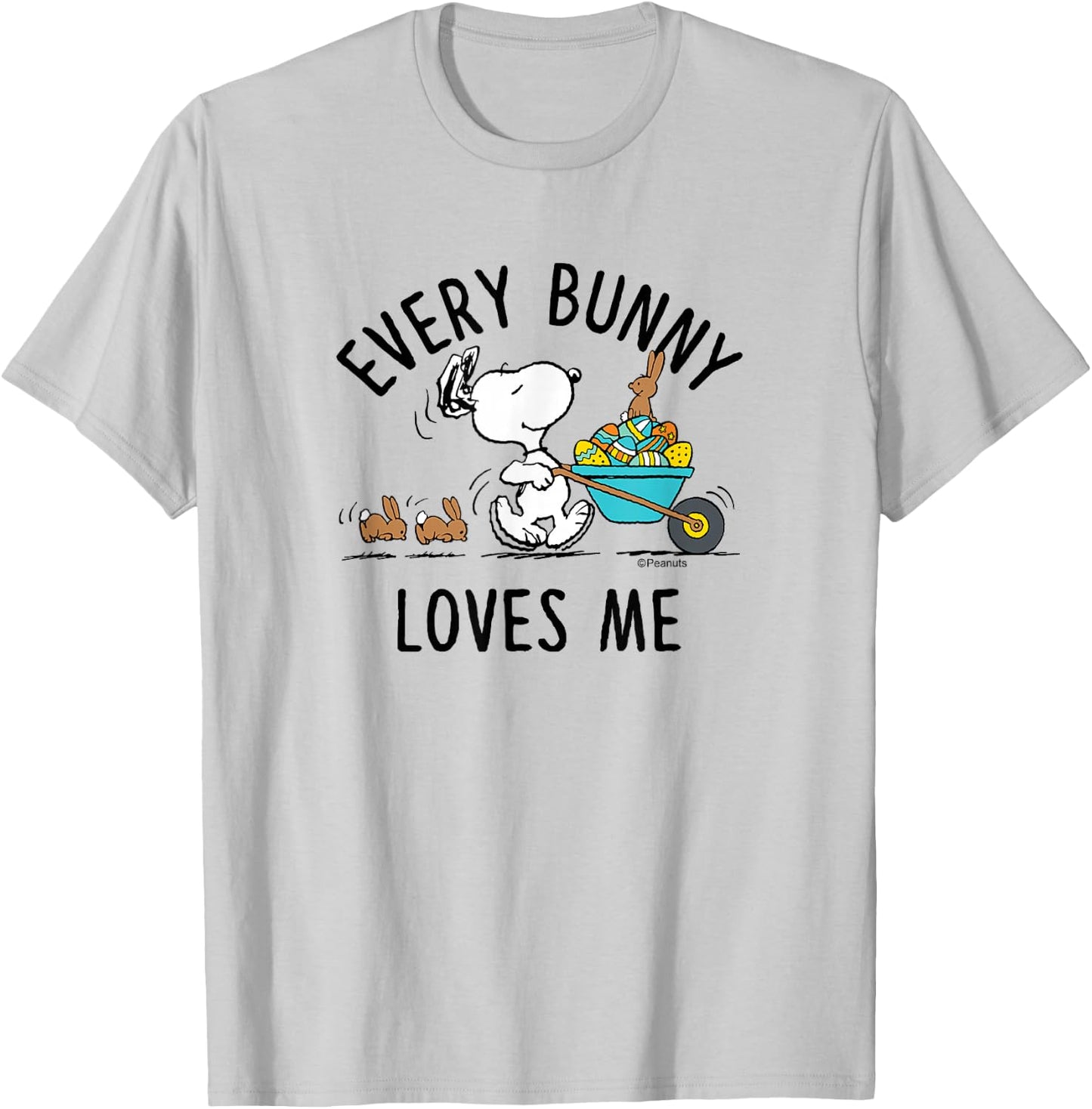 Peanuts - Easter - Every Bunny Loves Me T-Shirt - T-Shirt | Ash