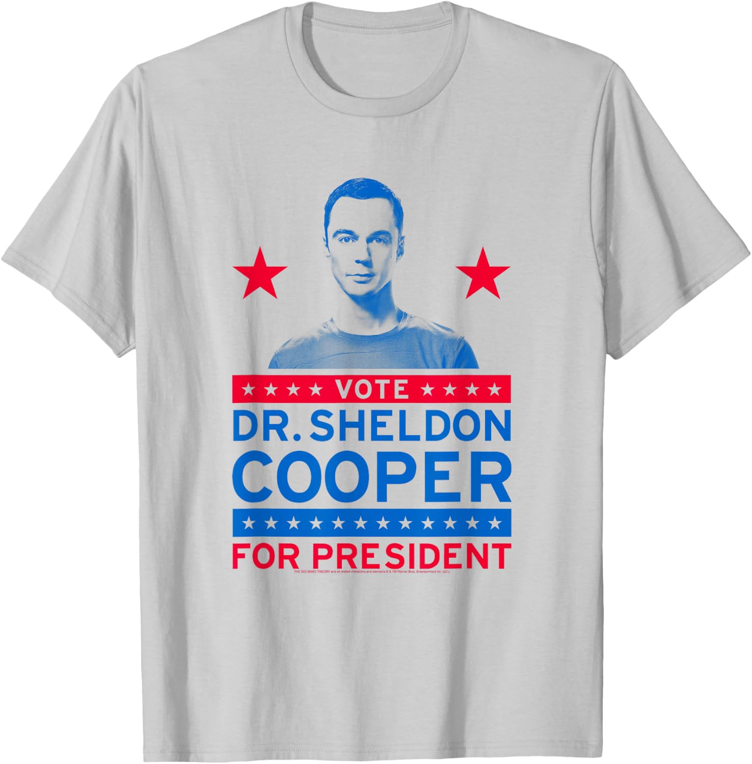 The Big Bang Theory Sheldon Cooper for President TV Show T-Shirt - T-Shirt | Ash