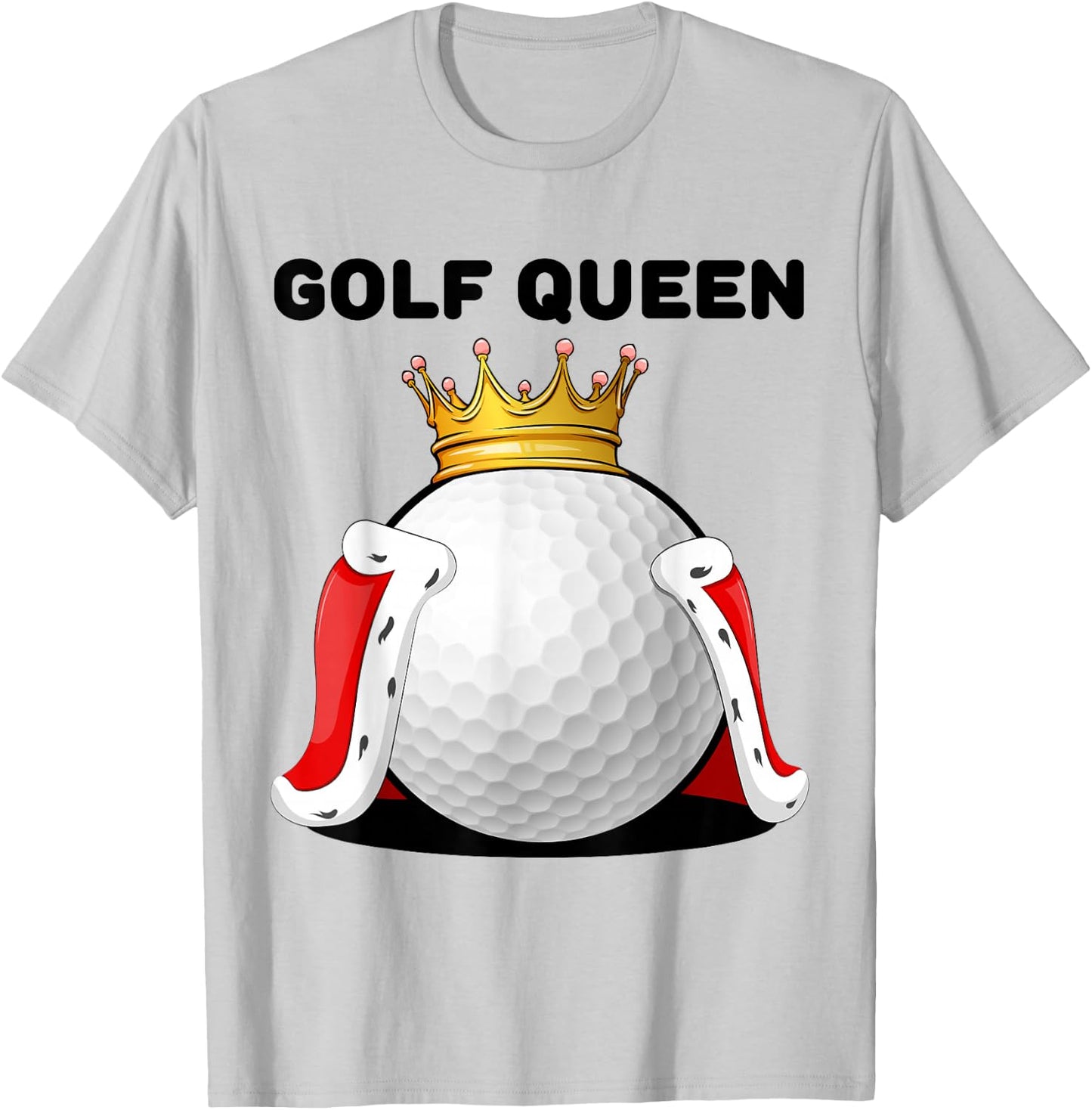 Golf Queen | Golf Player Shirt | Golfer Girls Golf T-Shirt - T-Shirt | Ash