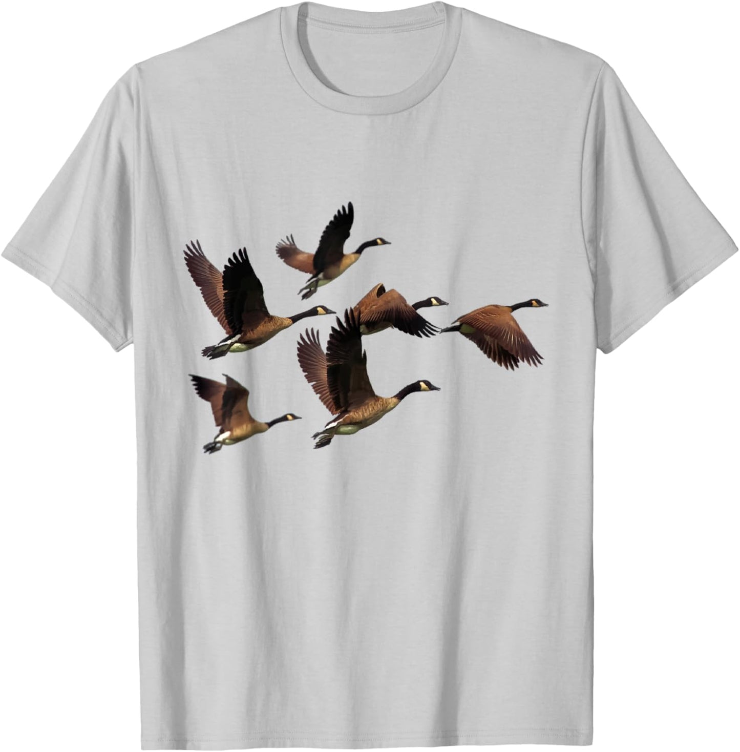 Flying Canadian Goose T-Shirt - T-Shirt | Ash