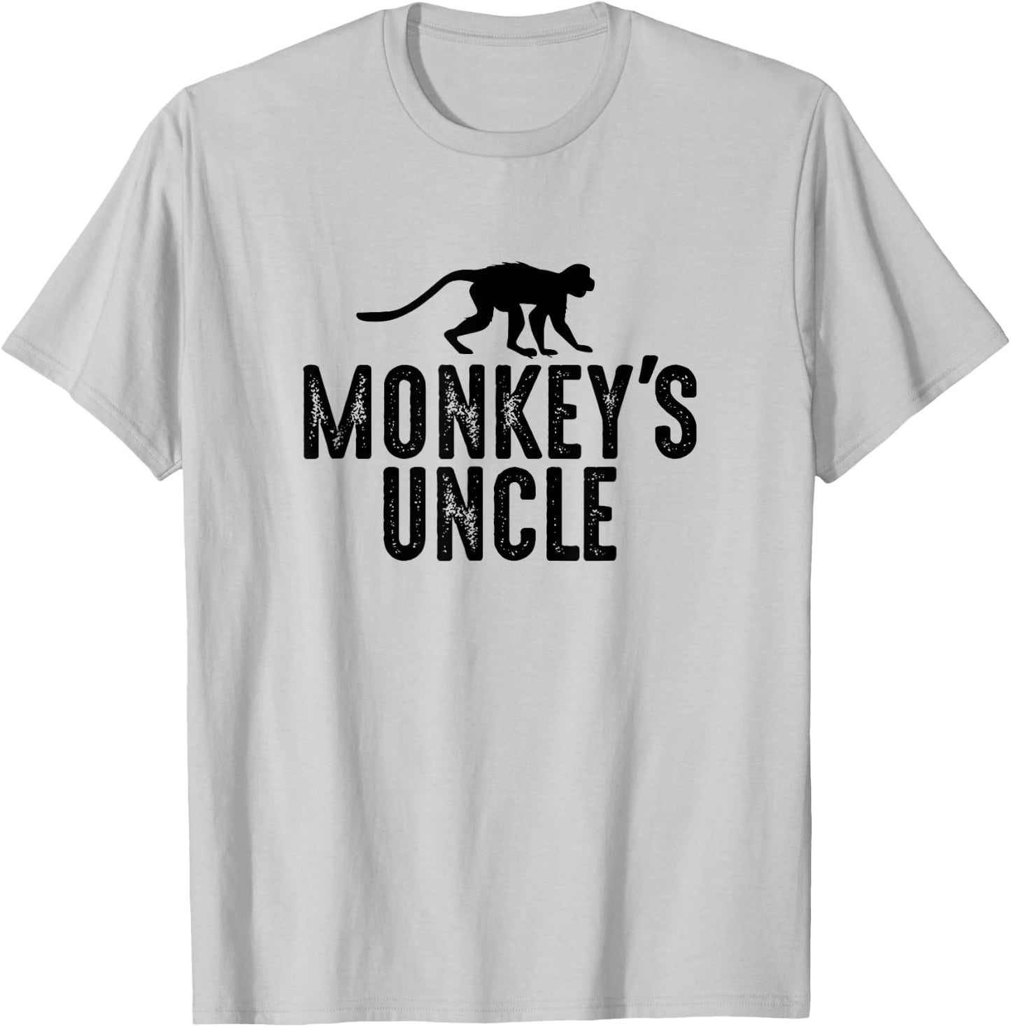 Monkey's Uncle - Funny Monkey Lover Gift Jungle Animal Lover T-Shirt - T-Shirt | Ash