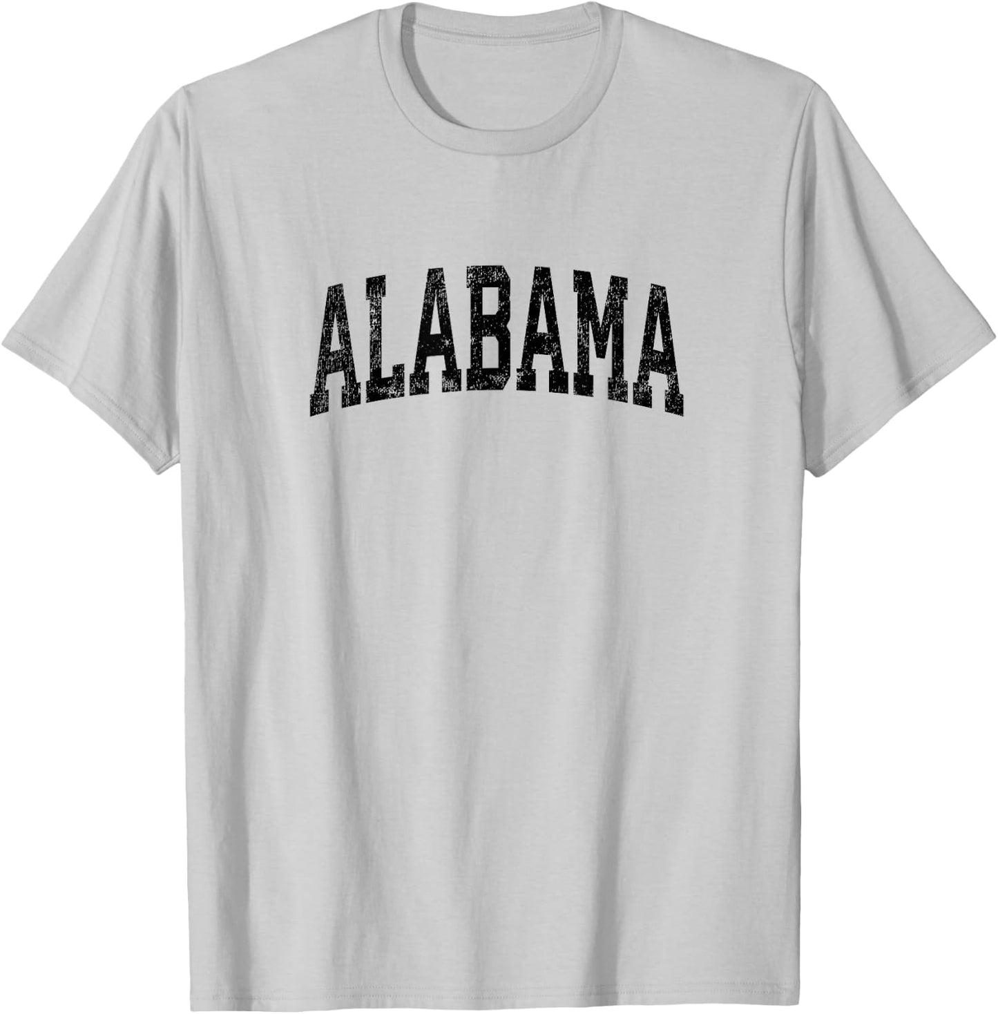 Alabama AL Vintage Athletic Sports Black Design T-Shirt - T-Shirt | Ash